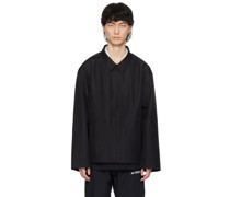 Black Atelier Spread Collar Jacket
