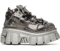 Silver New Rock Edition Platform Sneakers
