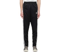 Black Invisible Track Pants