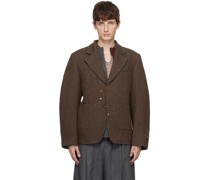 Brown Single Blazer