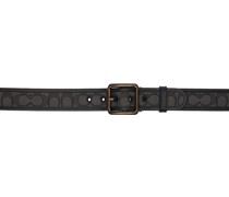 Reversible Gray & Black Harness Belt