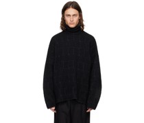 Black Jacquard Sweater