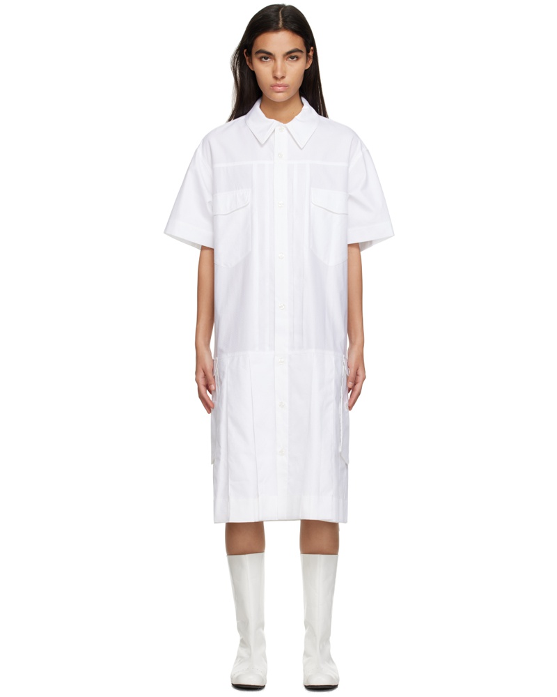 Simone Rocha Damen White Kilt Midi Dress Simone Rocha Damen White Kilt Midi Dress