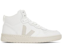 White V-15 Leather Sneakers