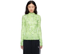 Green Printed Long Sleeve T-Shirt