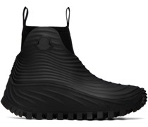 Black Aqua High Rain Boots
