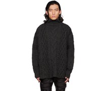 Gray Turtleneck Sweater