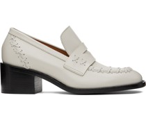 Off-White Loafer Heels