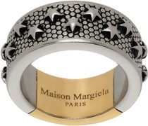 Silver & Gold Star Ring