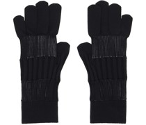 Black Fluted Gloves