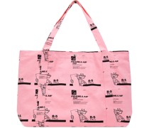 Pink Insulation Print Tote