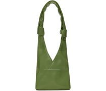 Green Mini Triangle Knotted Bag