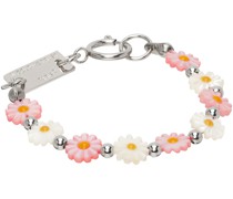 SSENSE Exclusive Pink & White Flower Bracelet
