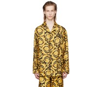 Black & Yellow Barocco Pyjama Shirt
