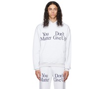 Gray 'Don't Give Up' Hoodie