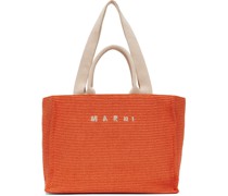 Orange Large Shopping Tote