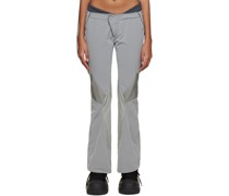 Gray Low Rise Trousers