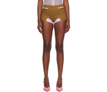 SSENSE Exclusive Pink & Beige Shorts