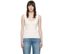 Off-White Viscose Tank Top
