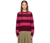 Burgundy & Pink Jets Sweater