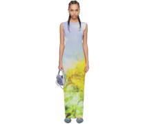 Multicolor Blurred Maxi Dress