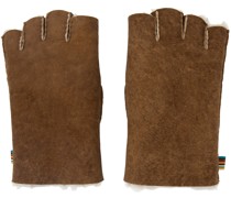 Brown Fingerless Gloves