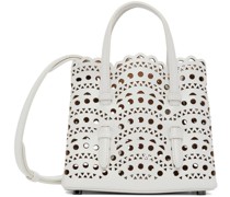 White Micro Mina 16 Top Handle Bag
