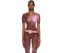 Brown & Pink Stella Bodysuit