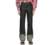Black Hologram Jeans