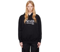 Black 'Never Too Much' Hoodie