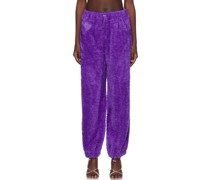 Purple Oversized Heart Lounge Pants