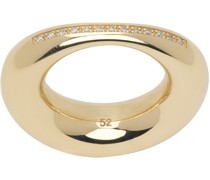Gold White Diamond Ring