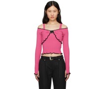 Pink V-Emblem Sweater