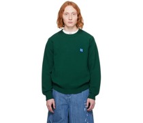 Green Significant Patch Sweater