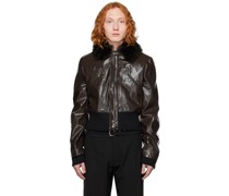 Brown Elijah Bomber Jacket