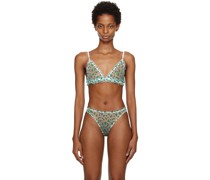 White Marquerite Triangle Bra