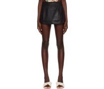 SSENSE Exclusive Black Faux-Suede Miniskirt