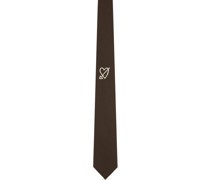 Brown Heart Tie