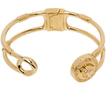 Gold Safety Pin Bracelet