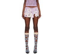Purple Wrap Miniskirt