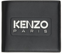Black Paris ' Emboss' Leather Wallet