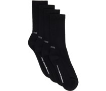 Two-Pack Black Socks