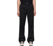 Black Simple Trousers