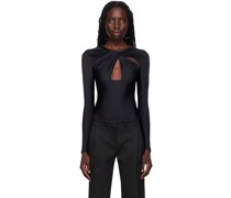 Black Cutout Bodysuit