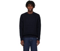 Navy Cable Knit Sweater