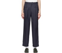 Navy 2Tuck Trousers