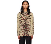 Beige Leopard Twisted Shirt