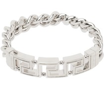 Silver Greca Chain Bracelet