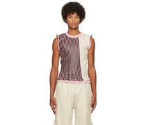 SSENSE Exclusive Off-White & Brown Tank Top