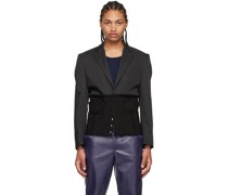Black Wool Blazer